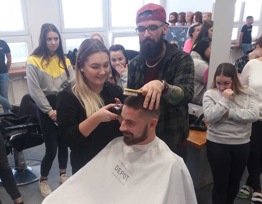 Barber školení na Rozmarýnu